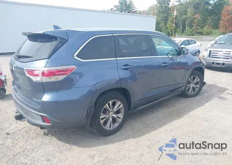 2014 Toyota Highlander Xle V6 from USA, damaged, VIN 5TDJKRFH7ES035090